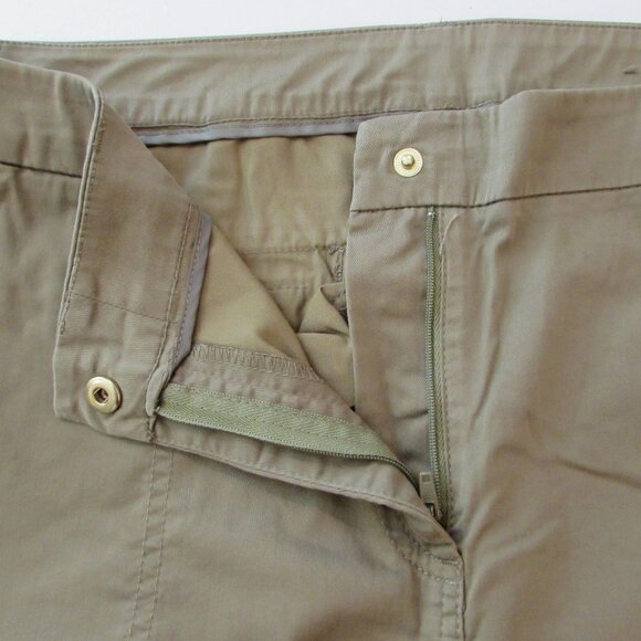 Chico's Olive Green Cotton/Nylon Pants Size 2P (Size 12 petite) - Picture 7 of 15